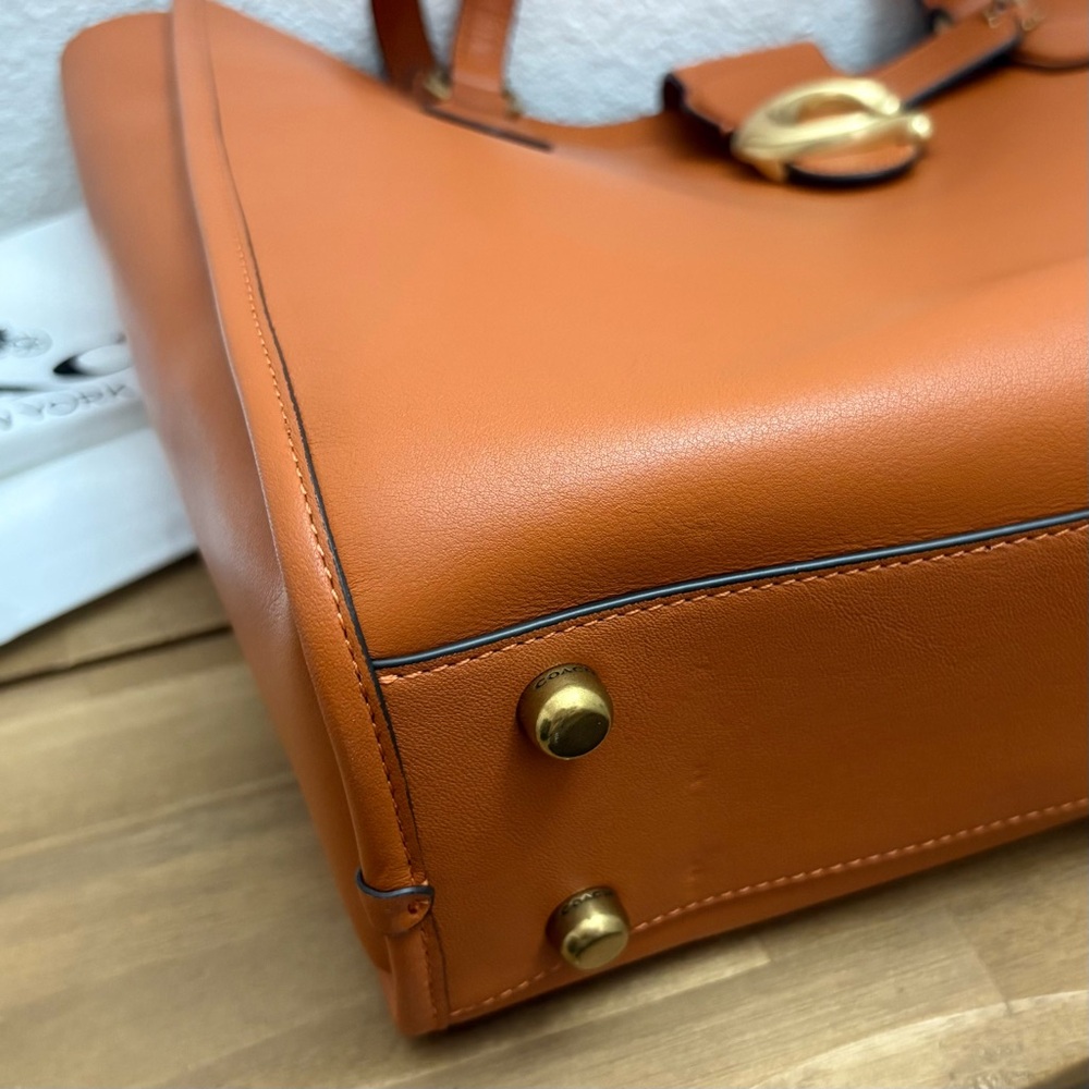 Coach Theo Tote Shoulder Bag in Canyon Calf Leather CA114 - Picture 12 of 16
